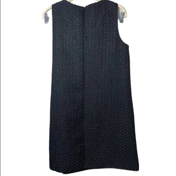 Molly Bracken Dress Womens Small Black Wool Pearl Shimmer Beads Formal Party - Picture 8 of 11